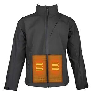 NEW Heated Soft Shell Jacket with Built-In Heating Pads